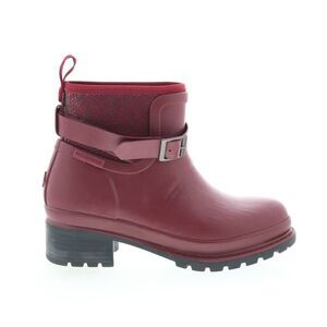 Original Muck Womens Liberty Ankle Rubber Waterproof Red Boots (NWT)